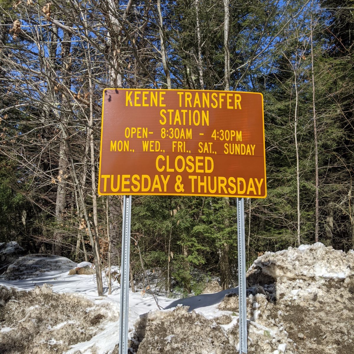 Transfer Station Town of Keene, New York